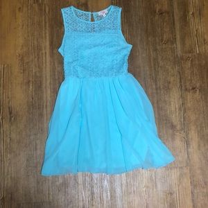 Girls size 16 light blue dress